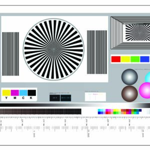 Objektiv-Drucker-Kamera Testtafel - Messtafel Größe 35 x 50 cm Test-Chart